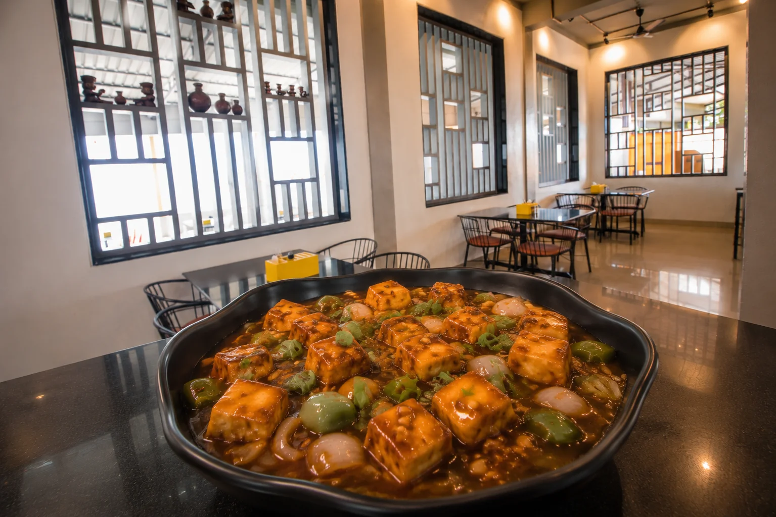 Paneer Manchurian Gravy - Veg dish at The Farmer's Kitchen Shirwal
